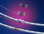 Solder Sleeves with Pink and Blue Background